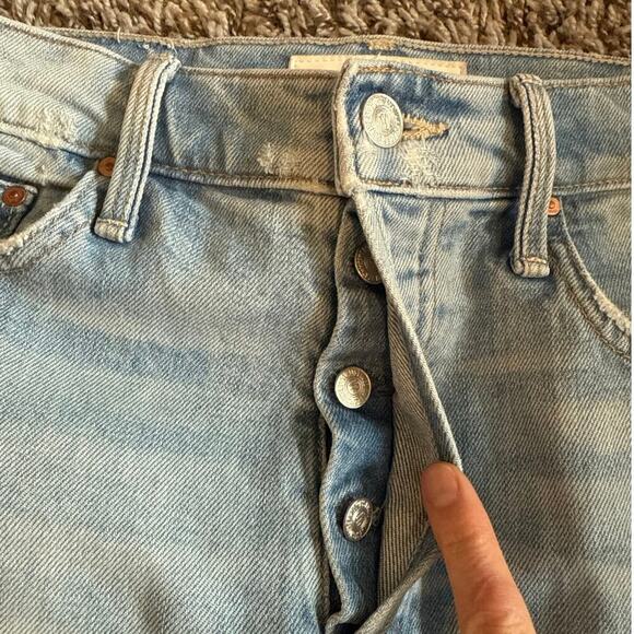 Women’s Mother Jeans The Tomcat High Rise Light Wash Ripped Size 27 - Picture 5 of 10